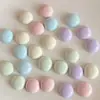 Nuevo Color Crema Macarrón de Primavera 17.5mm Accesorios de Frijol Semiredondo para Diadema DIY Funda de Teléfono Móvil con Flor de Zapato
