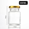 En stock, venta al por mayor, botella de vidrio de nido de pájaro de cuello alto resistente a altas temperaturas, botella de vidrio para el hogar con tapa sellada, botella de vidrio dividida portátil