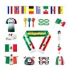 Eventos de Fútbol 2026 en EE. UU., Canadá y México Bufanda para Aficionados Logo Personalizado Bufanda Transfronteriza para Aficionados Satín Poliéster Mexicano