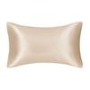 Funda de almohada de imitación de seda teñida directamente de fábrica, funda de almohada para exportación transfronteriza, funda de almohada tipo sobre para comercio exterior
