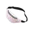 Riñonera Brillante Láser de Charol, Riñonera de Bloques de Color Brillantes de Moda y Tendencia, Bolso de Pecho, Riñonera Impermeable para Exteriores de Gran Capacidad