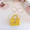 Bolso bandolera para niños de celebridades de Internet, bonito bolso de gelatina para niña, mini bolso de mano con perlas de dibujos animados para bebé.