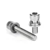 Parafuso Combinado de Três Peças com Cabeça Cilíndrica e Arruela de Pressão Plana, Aço Inoxidável 304, Soquete Hexagonal, M2M4M5