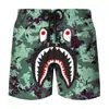 Pantalones cortos de verano transfronterizos nuevos con estampado digital 3D de cabeza de tiburón, para pareja, hombres y mujeres, marca de moda japonesa, pantalones de playa