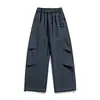 Pantalones de trabajo para hombre estilo deportivo para exteriores, otoño/invierno, talla grande, corte holgado, casual, a prueba de viento, estilo de montaña, modernos, versátiles, pantalones de pierna recta