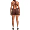 Venta al por mayor de Ropa de Yoga Transfronteriza, Monos Deportivos Europeos y Americanos Sin Costuras con Cremallera, Ropa Adelgazante para Pilates y Fitness Dropshipping