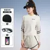 Traje de baño dividido para mujer, nuevo, conservador, explosivo, de manga larga, protector solar, especial para piscina, ajustado, que cubre el vientre.