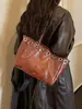 Bolso de mujer de gran capacidad, nuevo bolso tote vintage de otoño 2026 para ir al trabajo, bolso de hombro y cruzado versátil de alta gama