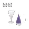 Molde de Vela Aromática Artesanal DIY Pirâmide Molde de Vela Plástico Quadrilátero Modelo de Vela Plástico Atacado