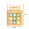 Libro de Dibujo y Escritura de Entrenamiento de Surcos para Niños Jardín de Infancia Dibujo Iluminación Práctica Cuaderno de Copiar Preescolar Libro de Dibujo Simple
