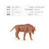 Simulación PVC sólido modelo animal salvaje decoración al por mayor tigre león jirafa elefante hipopótamo micro paisaje