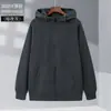 Cardigan com capuz de waffle, suéter com zíper, casaco personalizado, macacão, roupas de classe, roupas de grupo, impressão de logotipo