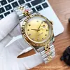 Ventas Directas de Fábrica de Relojes de Alta Calidad para Hombre, Relojes Mecánicos para Hombre con Esfera de Diamantes, Relojes de Pulsera Mecánicos Totalmente Automáticos Danny Road