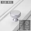 Mueble de Armario con Cajón de Mesita de Noche Minimalista Moderno Puerta de Gabinete Manija Redonda de un Solo Agujero Aleación de Aluminio Espacial Manija Pequeña