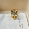 Anel Cruzado de Design de Nicho para Mulheres, Estilo Minimalista Cool, Sensação Vintage de Alto Padrão, Anel Aberto Ajustável Empilhável para Mulheres
