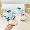 Zapatillas Deportivas de Dibujos Animados para Niños Gato Kt Nuevas Llegadas de Otoño Zapatos Casuales de Suela Suave para Niñas Zapatos Blancos Pequeños Versátiles con Puntera de Concha para Niños