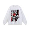 Camiseta de estilo americano de calle principal con lavado de dibujos animados para hombres y mujeres, marca de moda de gran tamaño, hip-hop, peso pesado, cuello pequeño antiguo, manga corta