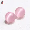 Pedra Olho de Gato Grau 7A Contas Soltas Branco Rosa Azul Verde Vermelho Pedra Olho de Gato Pulseira de Contas Únicas Acessórios para Joias DIY Contas Atacado