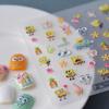 Nueva Tecnología 5D Pegatinas para Uñas Fábrica Lindas Rococo Dulce Mascota Conejo Arte de Uñas Pegatinas en Relieve Pegatinas 3D para Rostro