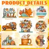 Decoración de Escritorio de Madera para Acción de Gracias de 6 Piezas, Espantapájaros, Pavo, Calabaza - Lo Más Vendido Transfronterizo en Amazon Temu