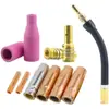 Accesorios para Antorcha de Soldadura Mig Sin Gas 14Ak Cubierta Protectora, Boquilla Protectora, Punta de Contacto, Varilla de Conexión, Boquilla de Interruptor