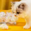 Juguete para Gato Anillo Bola de Papel Anillo de Color Papel Mordida de Gato Gatito Gatito Gatito Palo Mascota Artefacto de Tamizado Self-Hei