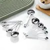 Juego de Cucharas Medidoras de Acero Inoxidable para Condimentos Café Leche en Polvo Té Cuchara Medidora de Proporción Cocina para Hornear Cuchara Pequeña