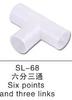 Conector Reductor de Tubería para Líneas de Agua de Acuacultura, Plástico PVC Grande a Pequeño Tapón de 1/2 Pulgada a 3/4 Pulgada, Codo en T, Codo, Conector Recto