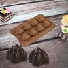 Molde de Silicona para Postres de Frambuesa y Chocolate de Venta Caliente Transfronteriza Corazón Burbuja Telaraña Molde para Hornear