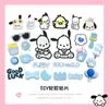 Perro Pacca Azul Perro DIY Accesorios de Pegamento Suave Agujero para Funda de Teléfono Chanclas Caja de Almacenamiento Parche Decorativo