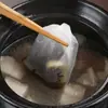 Saco de filtro não tecido saco de chá sachê sachê saco de forro para sachê saco de filtro para ingredientes cozidos à moda saco respirável com cordão para temperos em estoque