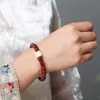 Cuentas de Barril de Sándalo Rojo para Pulsera Estilo Danza del León DIY, Tamaño 8x8, Cuentas de Oración Unisex, Fabricante de Joyería Decorativa