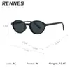 Óculos de Sol Oval Vintage Raine para Homens e Mulheres Estilo Coreano Artístico Nerd Simples Sem Maquiagem Proteção Solar Óculos de Sol