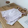 Macio! Pijama de Menina Verão Fina Infantil Regata Shorts Colete Calças Conjunto de Duas Peças Roupa de Casa