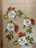 Uma Variedade de Patches Bordados de Flores Estilo Étnico, Patches de Tecido Bordados com Lantejoulas, Cabeças de Beleza de Flores de Pavão
