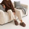 Pantuflas de Algodón Nanbowan para Mujer en Otoño e Invierno Nuevas Pantuflas de Casa de Suela Gruesa con la Sensación de Estar Pisando Mierda, Pantuflas Cálidas de Lana y Algodón con Forro de Felpa Antideslizantes