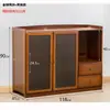 Aparador de Gabinete de Té Madera de Bambú Armario Gabinete de Vino Gabinete de Almacenamiento Sala de Estar del Hogar Moderno Simple Aparador Estante de Almacenamiento
