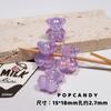Pulsera de oso, collar, bricolaje, accesorios de cuentas hechos a mano, cuentas sueltas decorativas, linda sirena coreana Ji, cuentas finas de chica flash