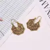 Comercio Transfronterizo Europeo y Americano Estilo Étnico Bohemio Pendientes Huecos Tallados Retro para Mujer Mayorista de Joyería Amazon Dubái