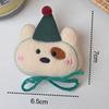 Chapéu dos desenhos animados urso coelho pingente mochila pingente talão corrente chaveiro pingente bonito animal pingente atacado