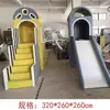 Centro de educación temprana resbaladilla suave combinada área de juegos interior para padres e hijos equipo de escalada deportiva entrenamiento sensorial