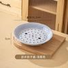 Bandeja Criativa de Cerâmica para Cozinhar no Vapor com Alta Estética, Bandeja para Dumplings de Camada Dupla com Drenagem para Cozinhar Dumplings no Vapor, Bandeja Doméstica para Dumplings com Bandeja para Vegetais com Drenagem de Óleo