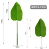 Venta caliente de Amazon hojas tropicales artificiales flores plantas verdes con césped floral decoración del hogar manualidades de plantas verdes