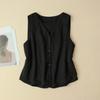 Chaleco Cárdigan de Invierno 60g Relleno 100% Seda de Morera Cálido y Resistente al Frío Camiseta Base para Mujer