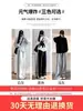 Pantalones versátiles de pierna ancha de corte recto para mujer petite, forrados de forro polar en color gris claro para otoño e invierno, pantalones de chándal holgados para el gimnasio
