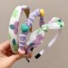 Diadema Infantil de Acrílico Colorida para Niñas Nuevo Estilo 2025 Diadema de Ala Ancha Pasador Lindo Goma para el Cabello Accesorios para la Cabeza de Bebé