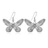 Pendientes de Mariposa Vintage Europeos y Americanos, Geniales y Elegantes, Clips para Orejas Dulces y Geniales, Estilo Nicho, Pendientes Oscuros para Mujer