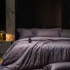 Juego de Ropa de Cama Atmosférico Xinghe, Juego de Cuatro Piezas 100% Algodón de Fibra Larga, Funda Nórdica de Jacquard de Algodón Puro de Alta Gama, Sábana Plana, Sábana Bajera de Lujo Ligero