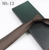 Corbata de hombre lisa de 8 cm negra azul roja gris trabajo profesional negocios novio seguridad corbata al por mayor