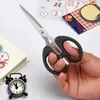 Atacado do Fabricante Tesouras para Estudantes Tesouras de Escritório Ferramentas Aço Inoxidável Tesouras para Cortar Papel de Arte Cabo Preto Tesouras para Estudantes
